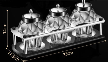 Kitchen Utensils Seasoning Jar with Spoon Cover